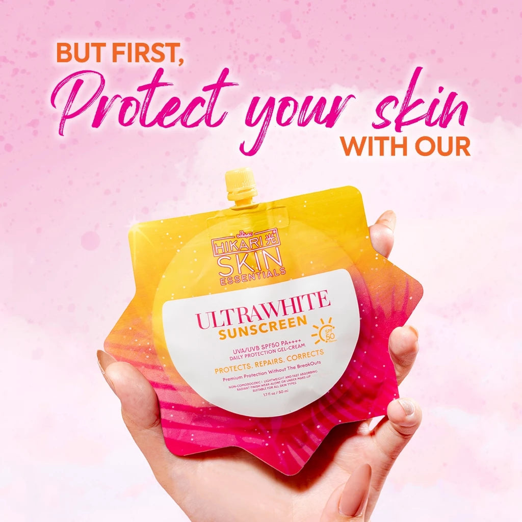 Hikari Whitening Sunscreen 50ML Whitening Brightening All Skin Type SPF50+
