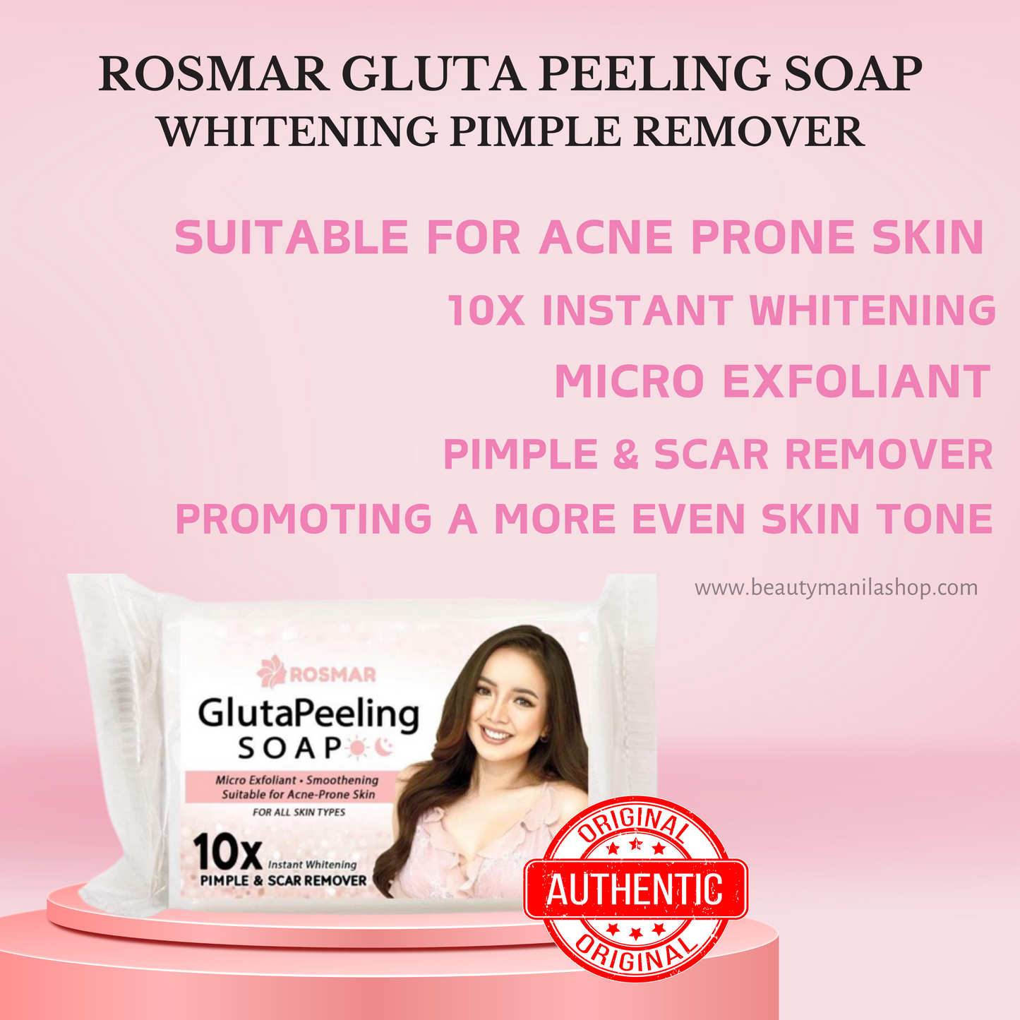 ROSMAR GLUTA PEELING SOAP