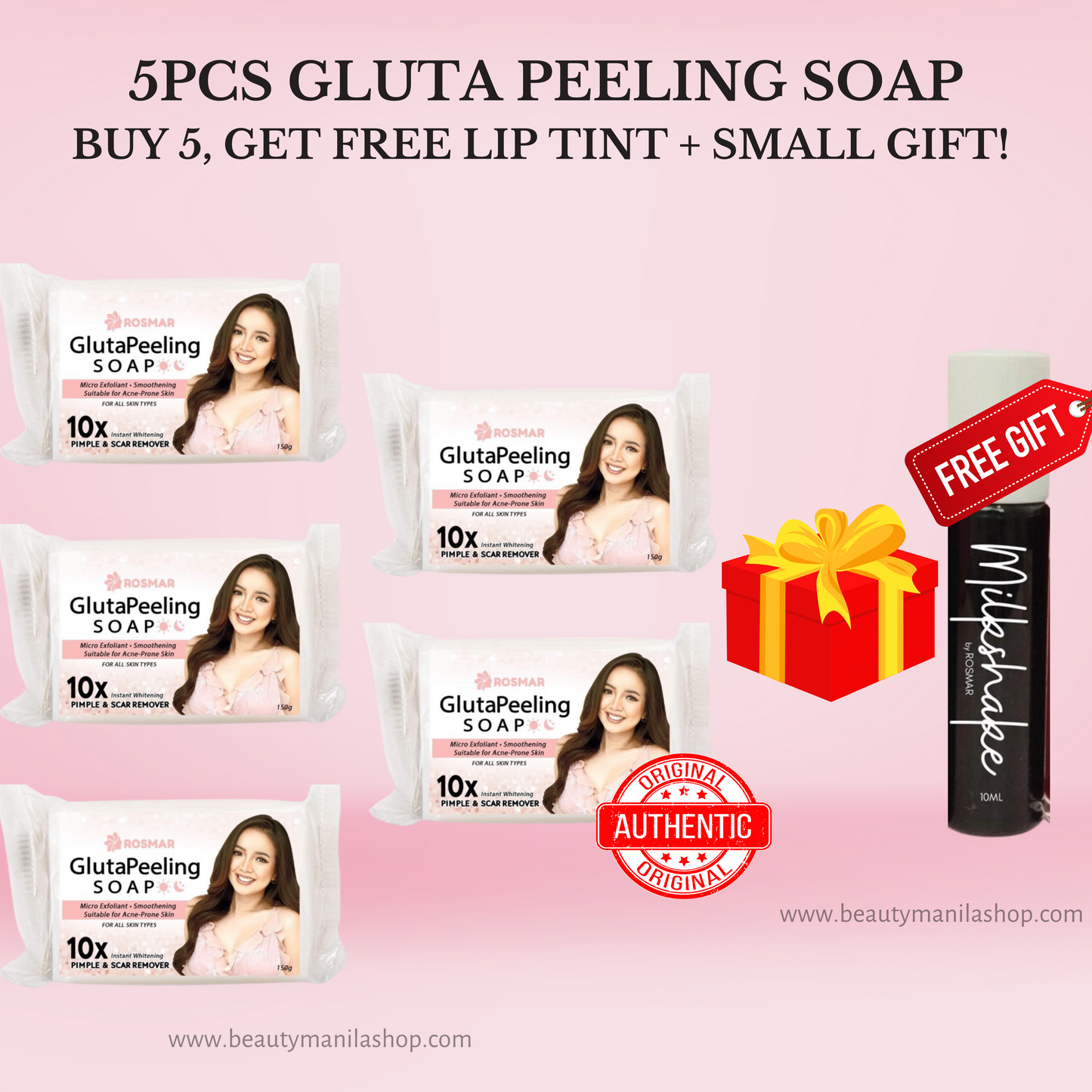 ROSMAR GLUTA PEELING SOAP