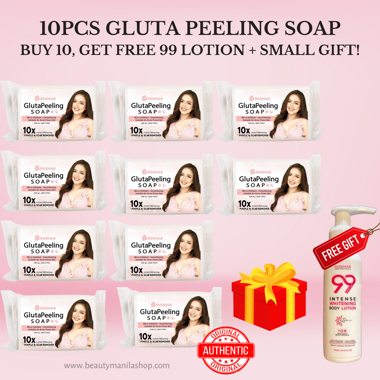ROSMAR GLUTA PEELING SOAP