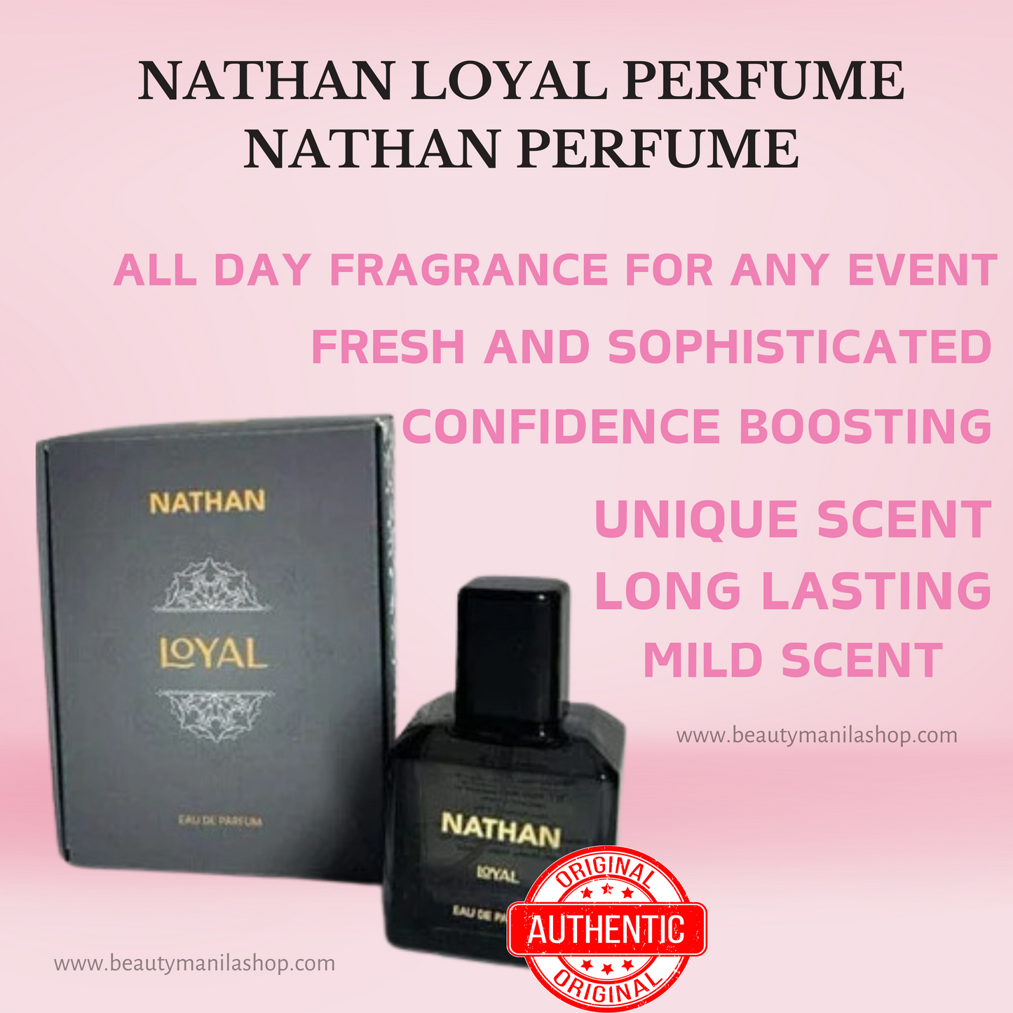 LONG LASTING SCENT WITH ELEGANT BOTTLE Beauty & Brain Perfume & Loyal Perfume HIGH-END PERFUME (MALE & FEMALE SCENT)