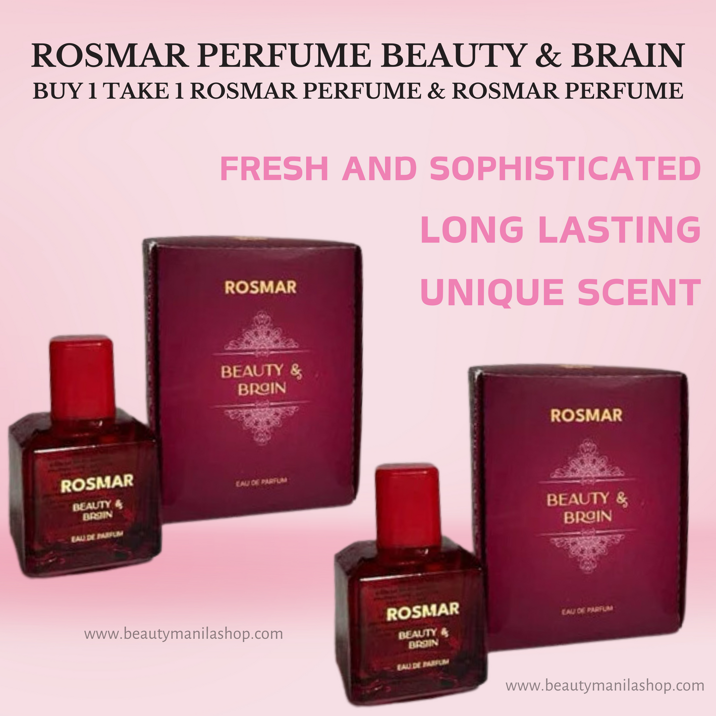 LONG LASTING SCENT WITH ELEGANT BOTTLE Beauty & Brain Perfume & Loyal Perfume HIGH-END PERFUME (MALE & FEMALE SCENT)