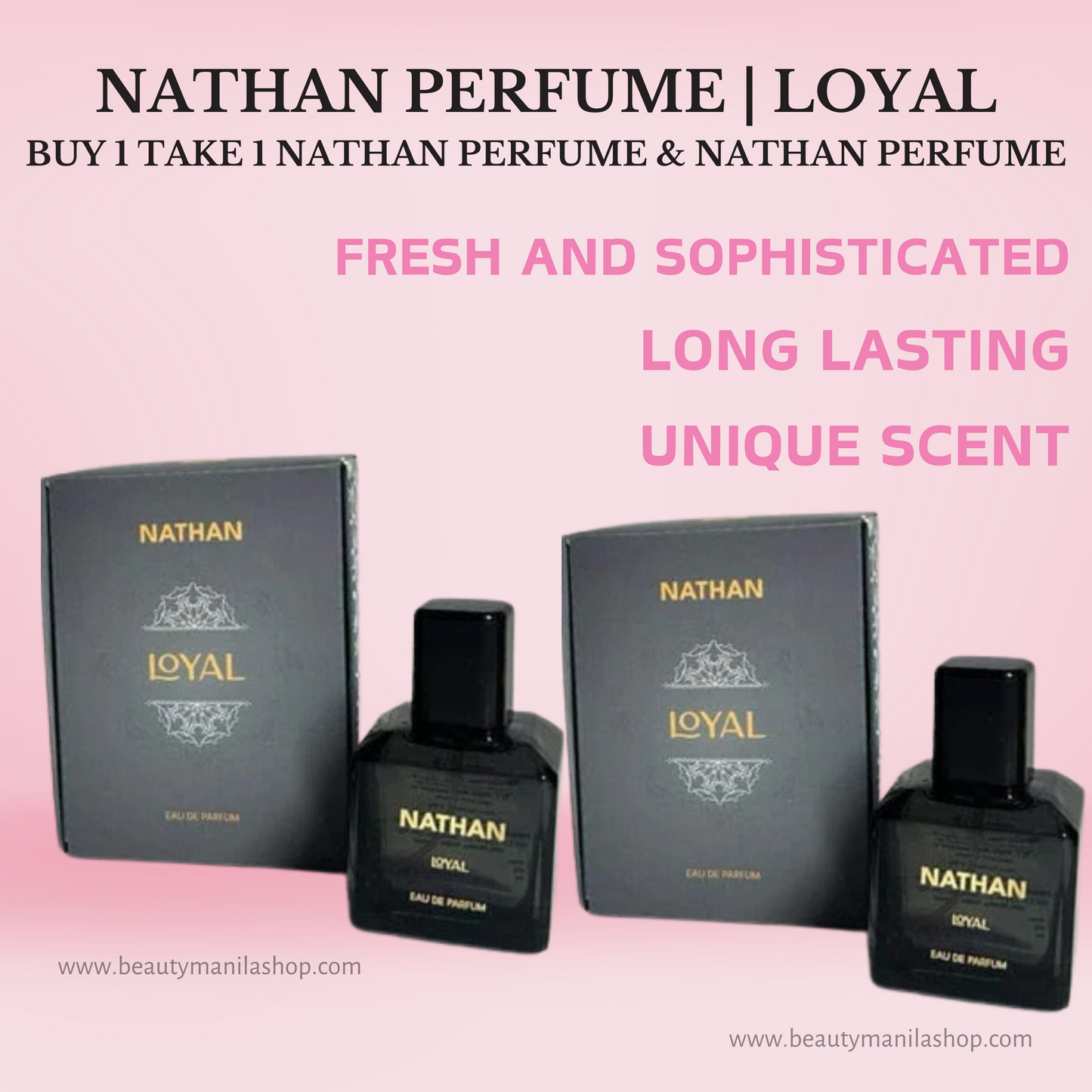 LONG LASTING SCENT WITH ELEGANT BOTTLE Beauty & Brain Perfume & Loyal Perfume HIGH-END PERFUME (MALE & FEMALE SCENT)