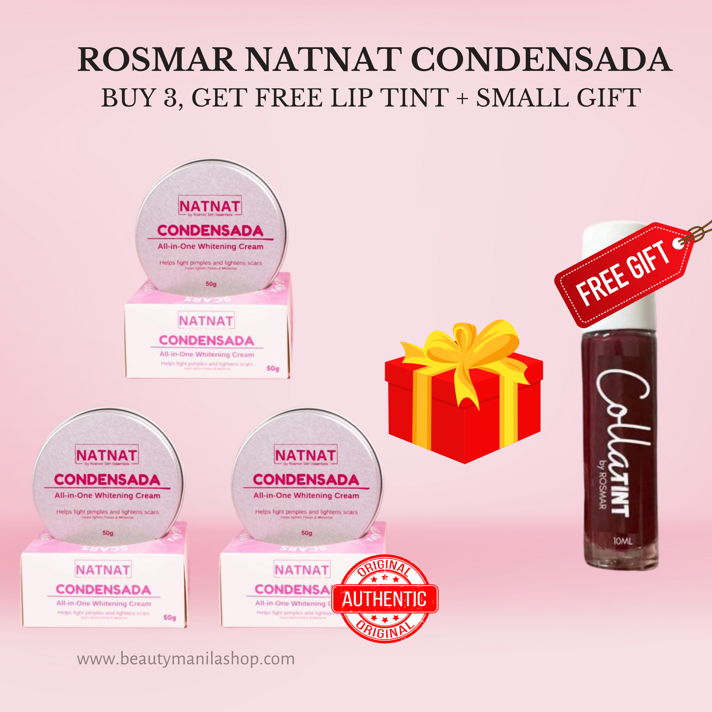 Rosmar NATNAT Condensada Melasma All-in-One Whitening Cream 50g