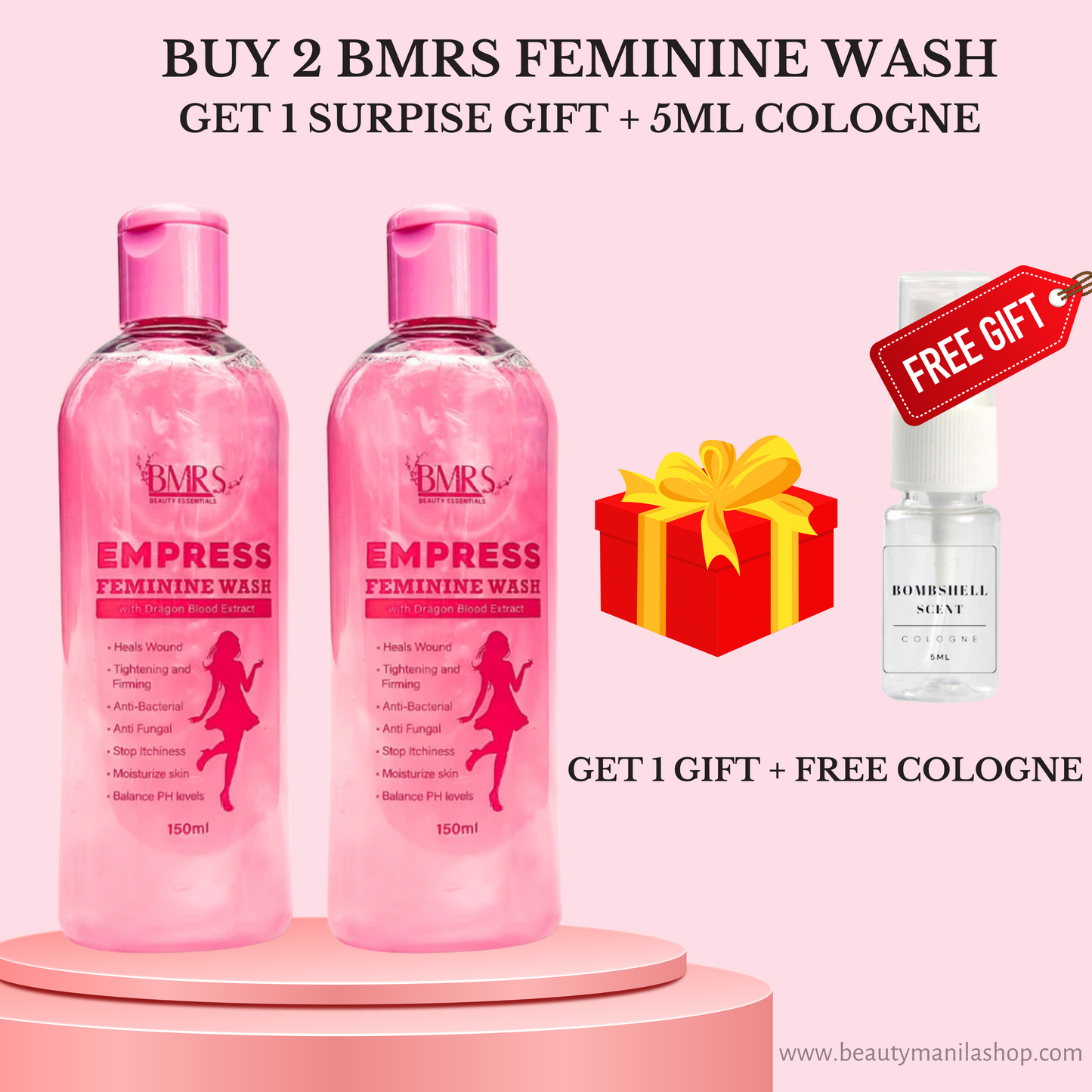 BMRS INTIMATE WASH Fresh All Day for Women Empress 150ml
