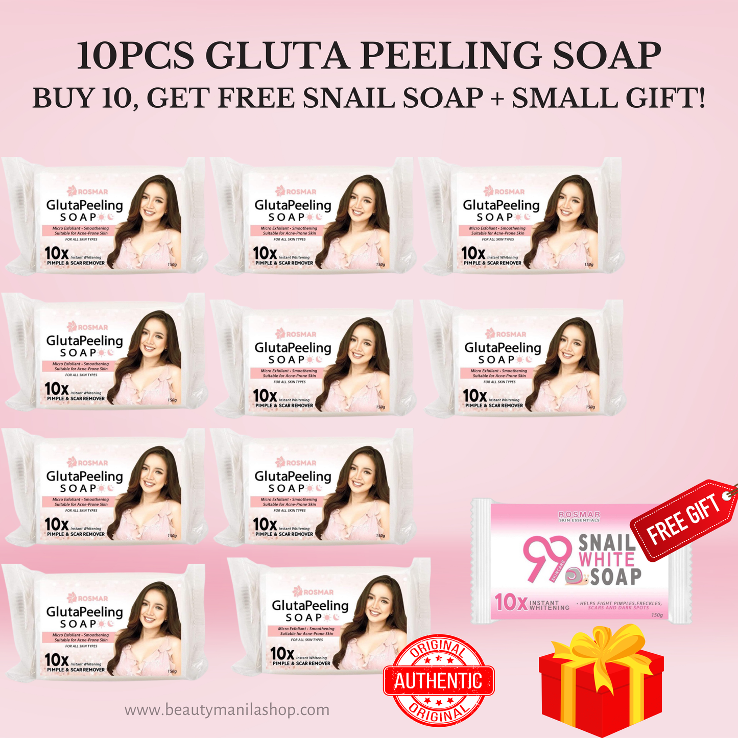ROSMAR GLUTA PEELING SOAP