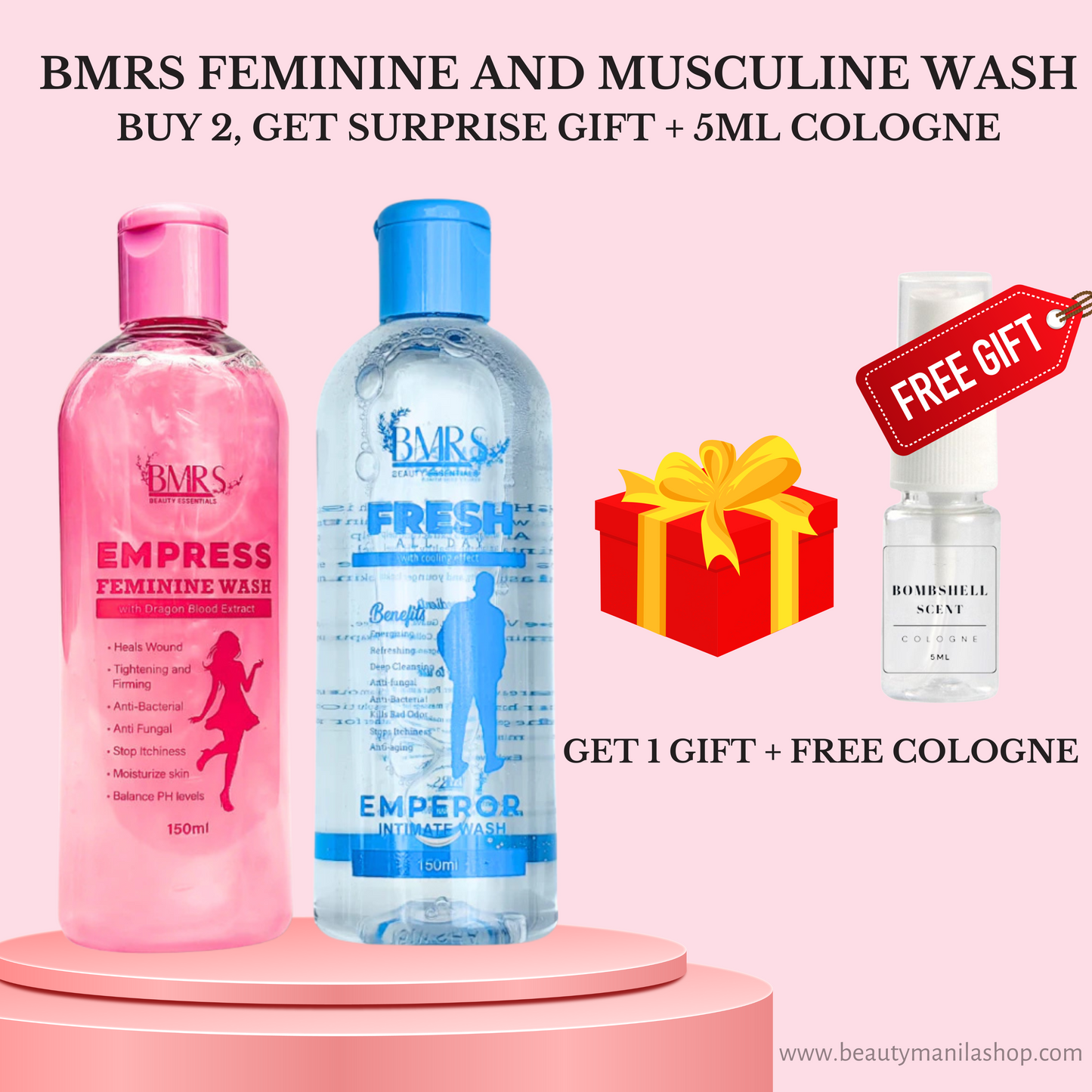 BMRS INTIMATE WASH Fresh All Day for Women Empress 150ml