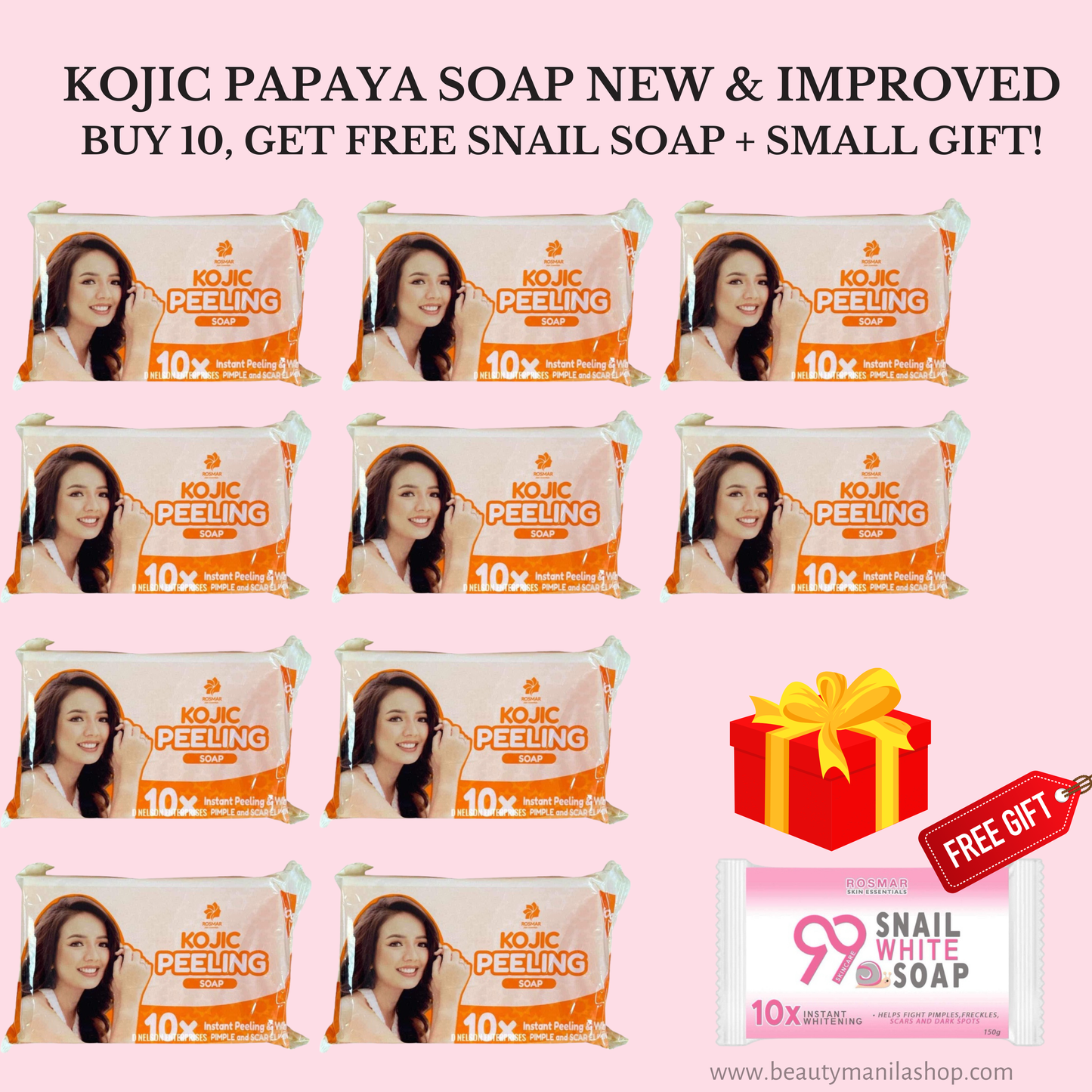 Rosmar Official KojicPeel 10x Instant Peeling Soap 150g