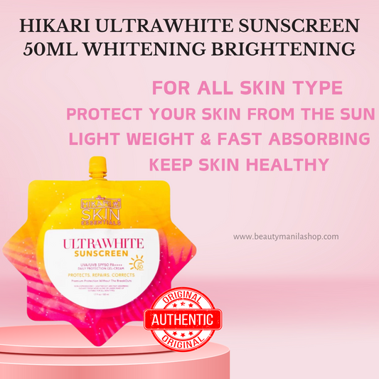 Hikari Whitening Sunscreen 50ML Whitening Brightening All Skin Type SPF50+