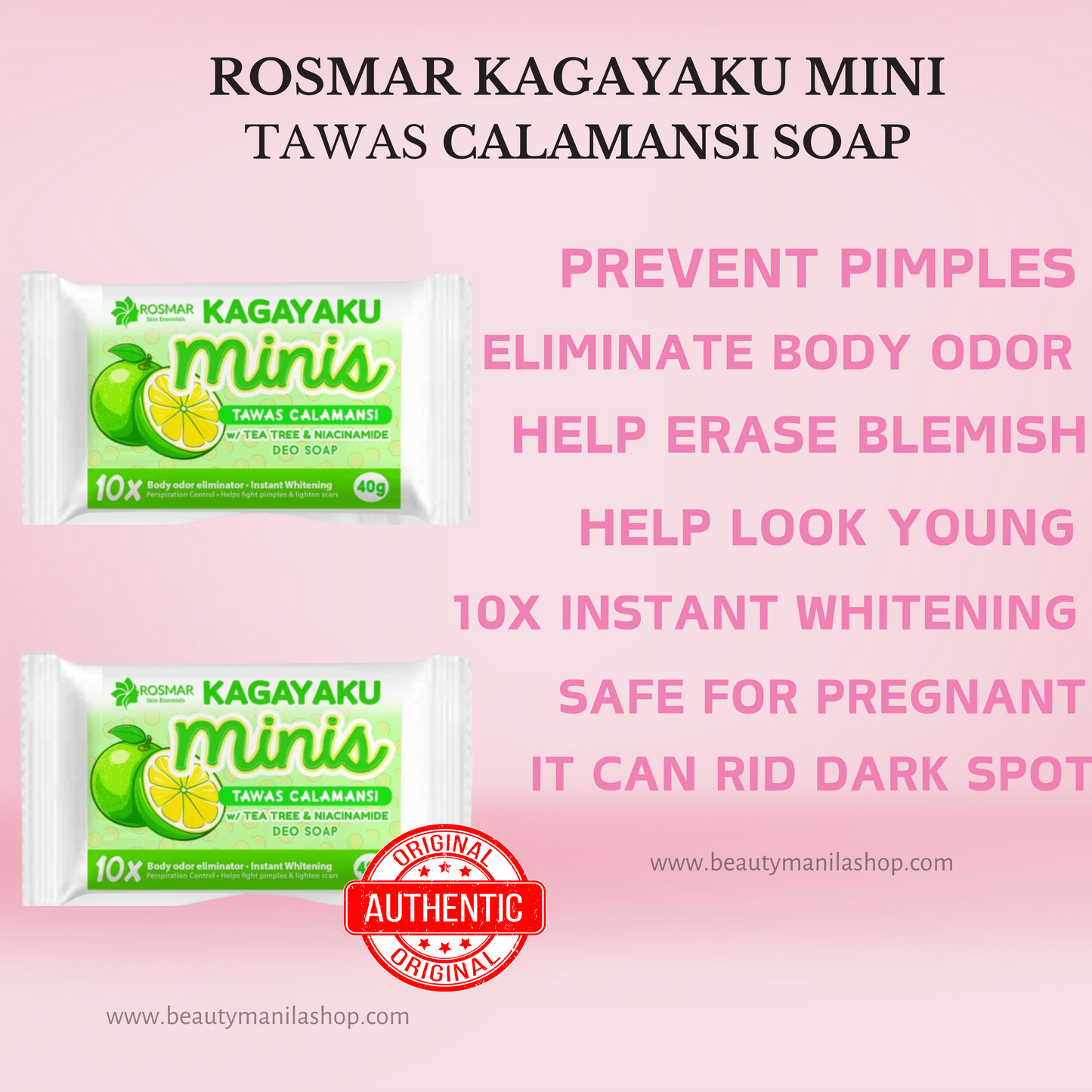 AUTHENTIC ROSMAR TAWAS CALAMANSI SOAP