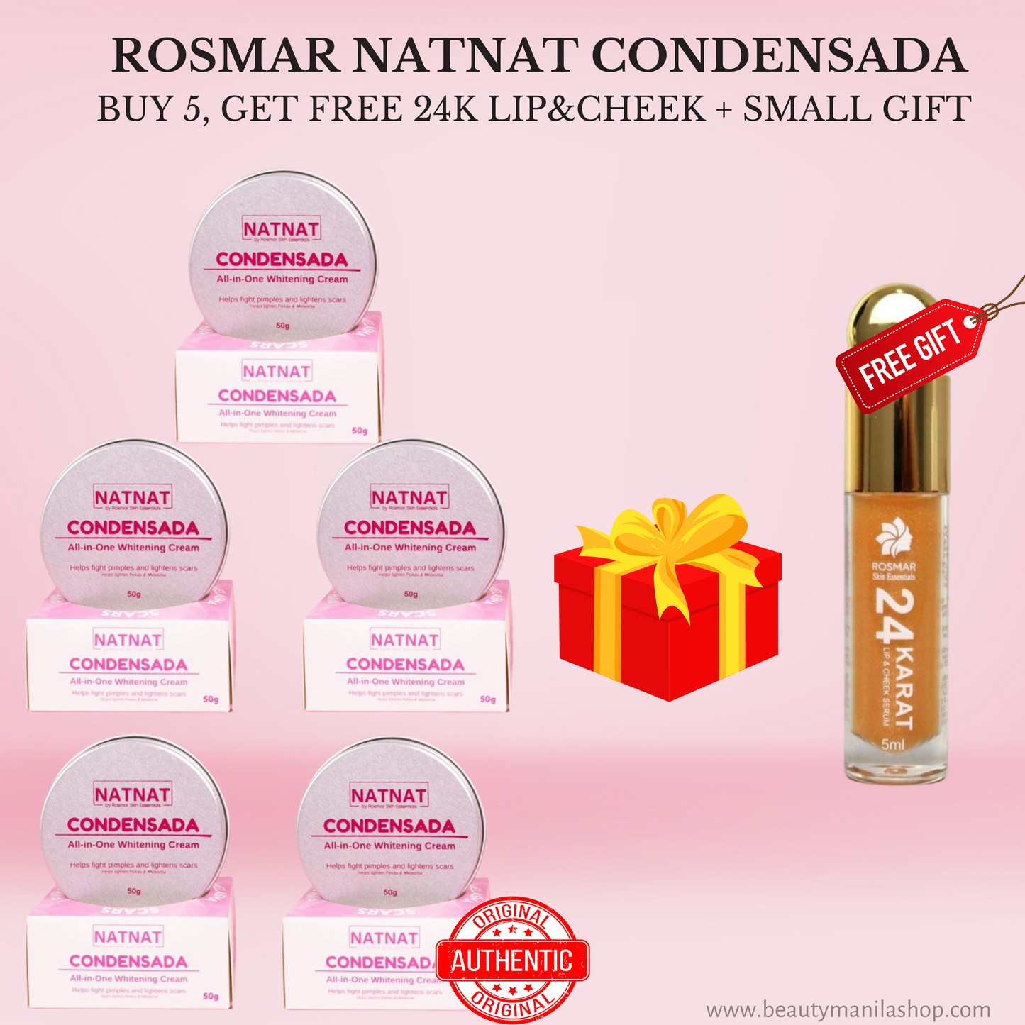 Rosmar NATNAT Condensada Melasma All-in-One Whitening Cream 50g