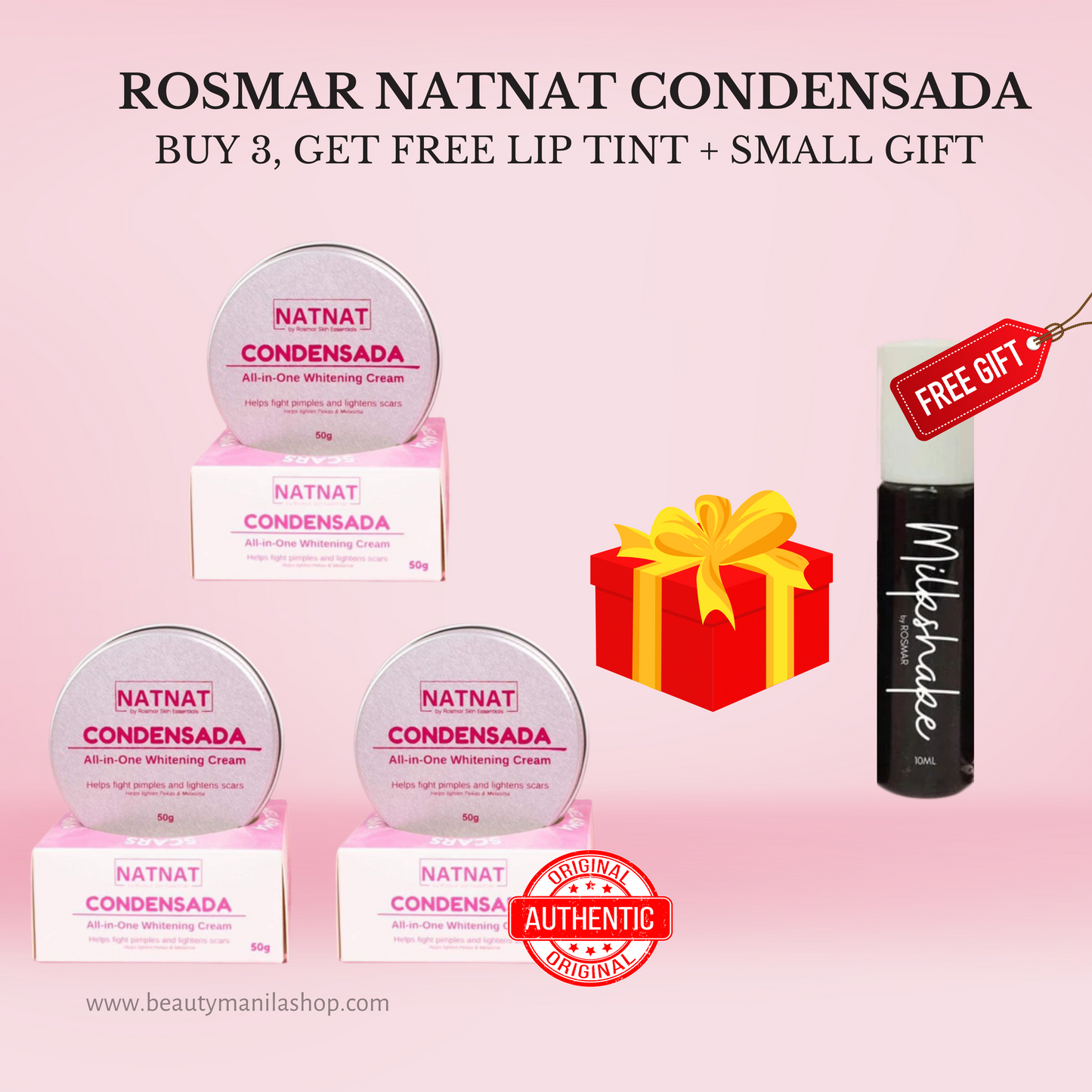 Rosmar NATNAT Condensada Melasma All-in-One Whitening Cream 50g