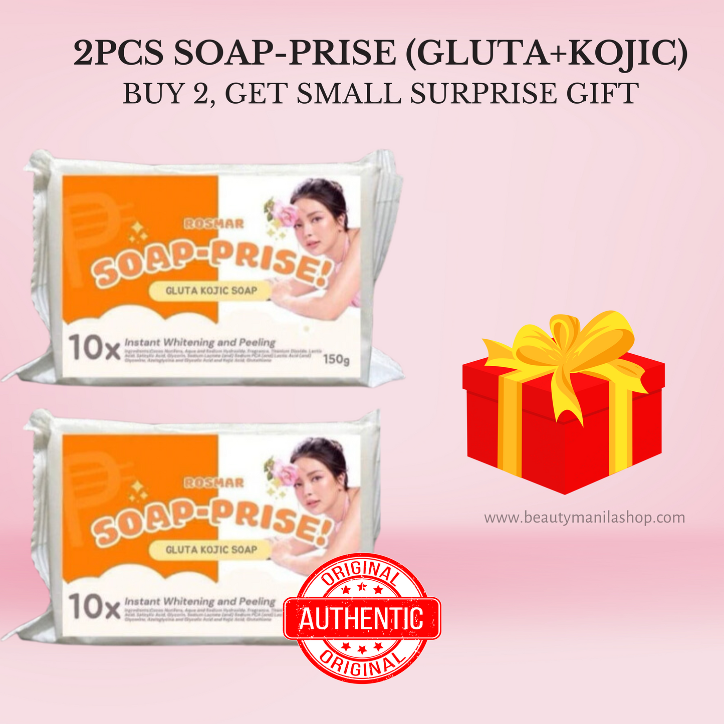 ROSMAR SOAP-PRISE GLUTA KOJIC WITH SURPRISE! (WITH LIMITED STOCKS) FAST DELIVERY