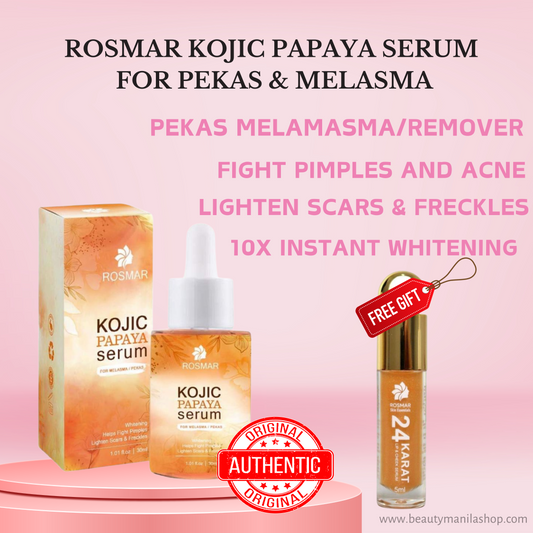 Rosmar Kojic Papaya Serum for Pekas & Melasma | Whitening Dark Spot Remover