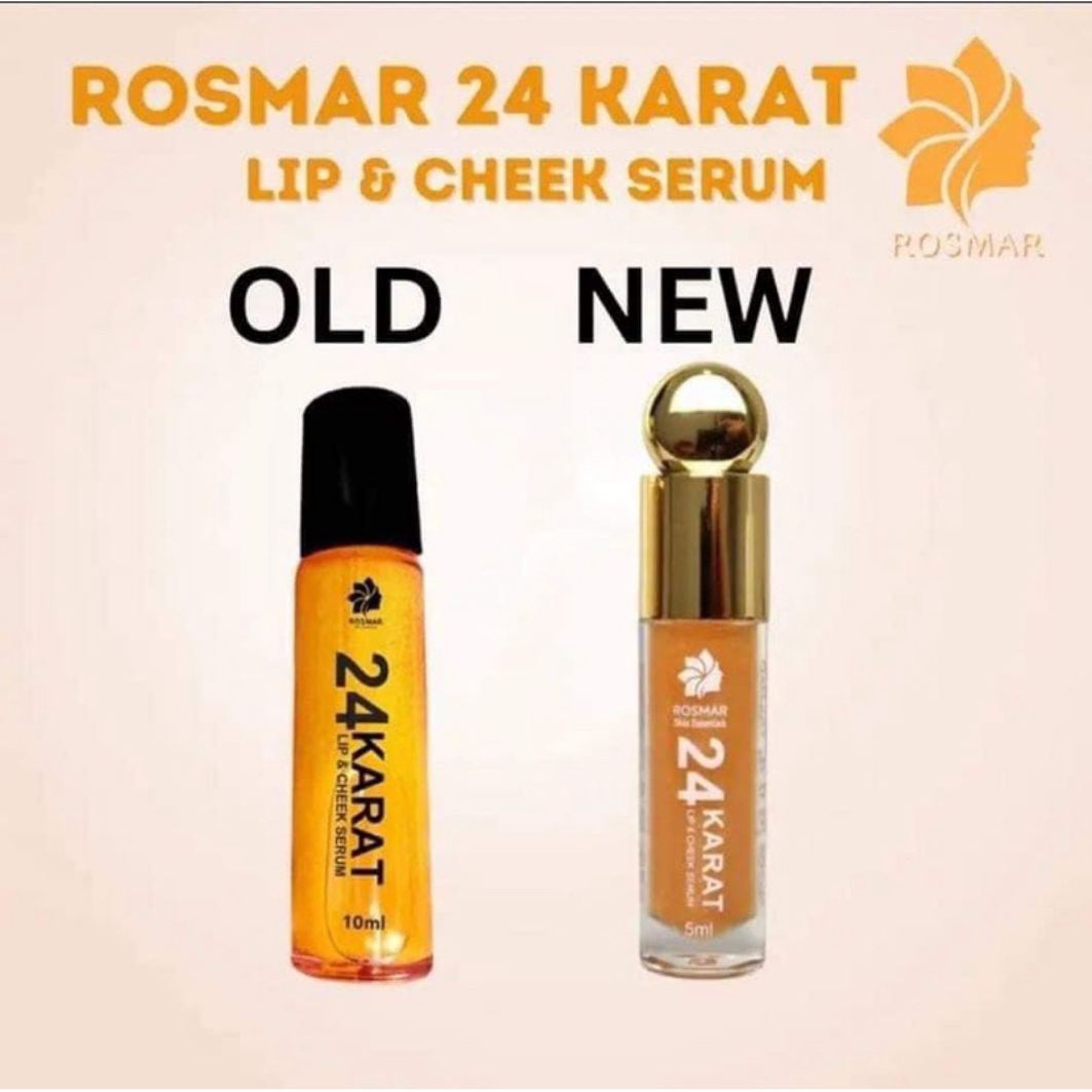 Original & Authentic Rosmar Skin Essentials 24K GOLD 24 KARAT LIP & CHEEK FACIAL SERUM ESSENCE 10ml