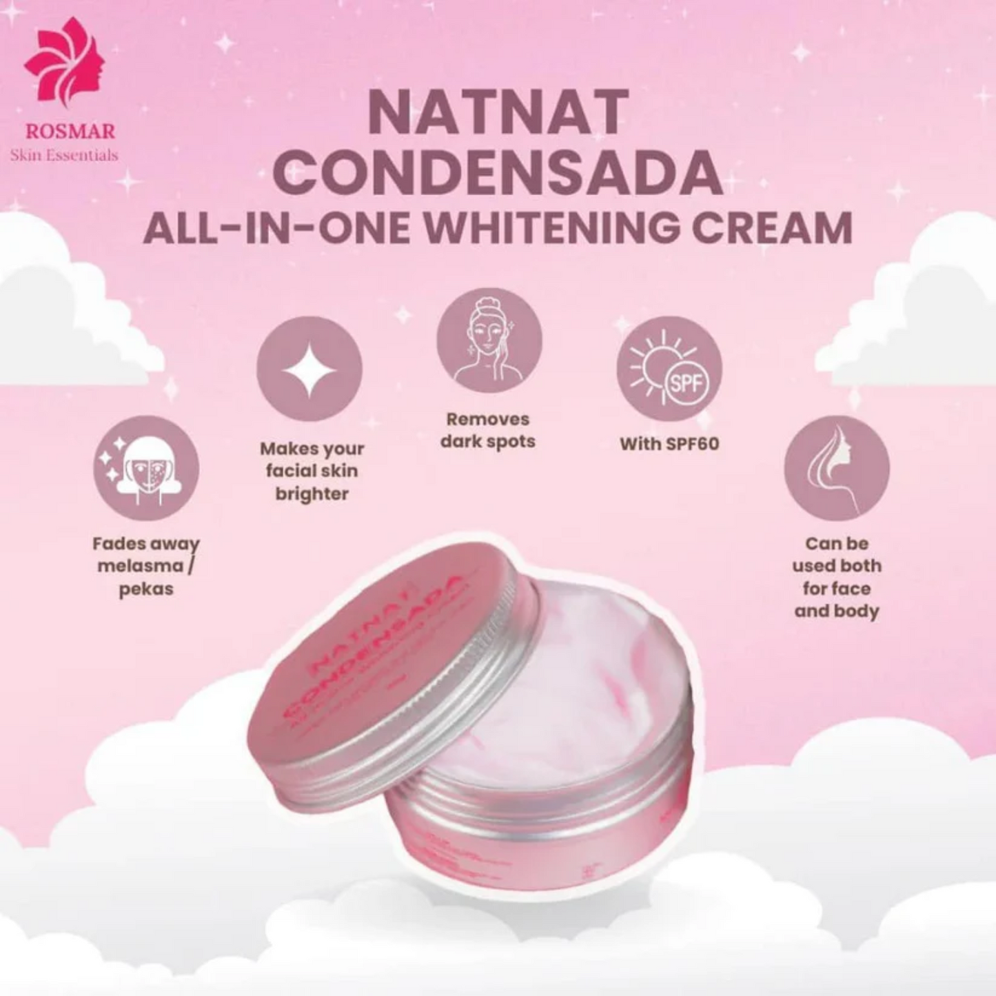 Rosmar NATNAT Condensada Melasma All-in-One Whitening Cream 50g