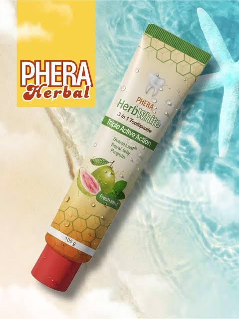 PHERA Herbal Whitening Toothpaste 1 Tube (100g)