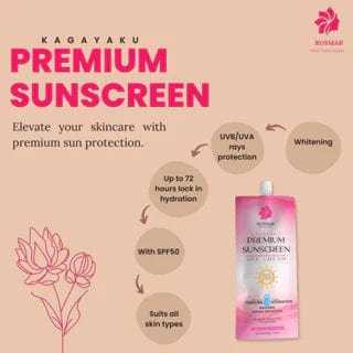 (LIMITED OFFER ONLY!) Premium Sunscreen Gel SPF50 50g Rosmar Kagayaku  (42)