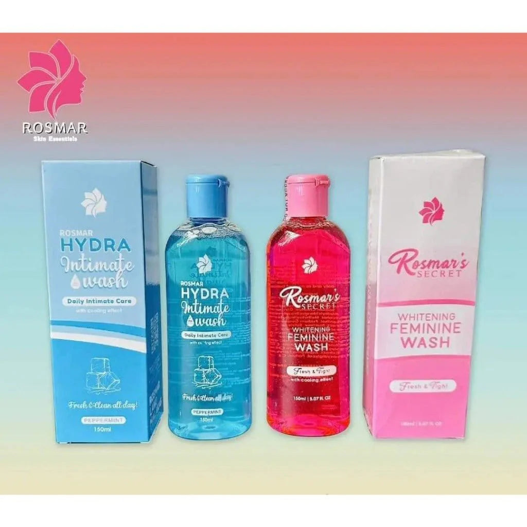 Rosmar Secret Whitening Feminine Wash & Rosmar Hydra Intimate Wash 150ml